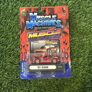 Muscle Machines Muscle Tuners 2001 Lexus IS300 1:64 Diecast Red T03-59